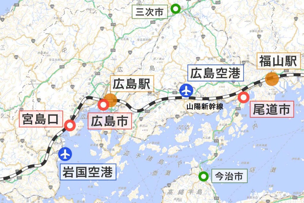 東京 新宿から広島各地までのオススメ移動手段まとめ 飛行機 新幹線 高速バス 中四国が大好きになるサイト