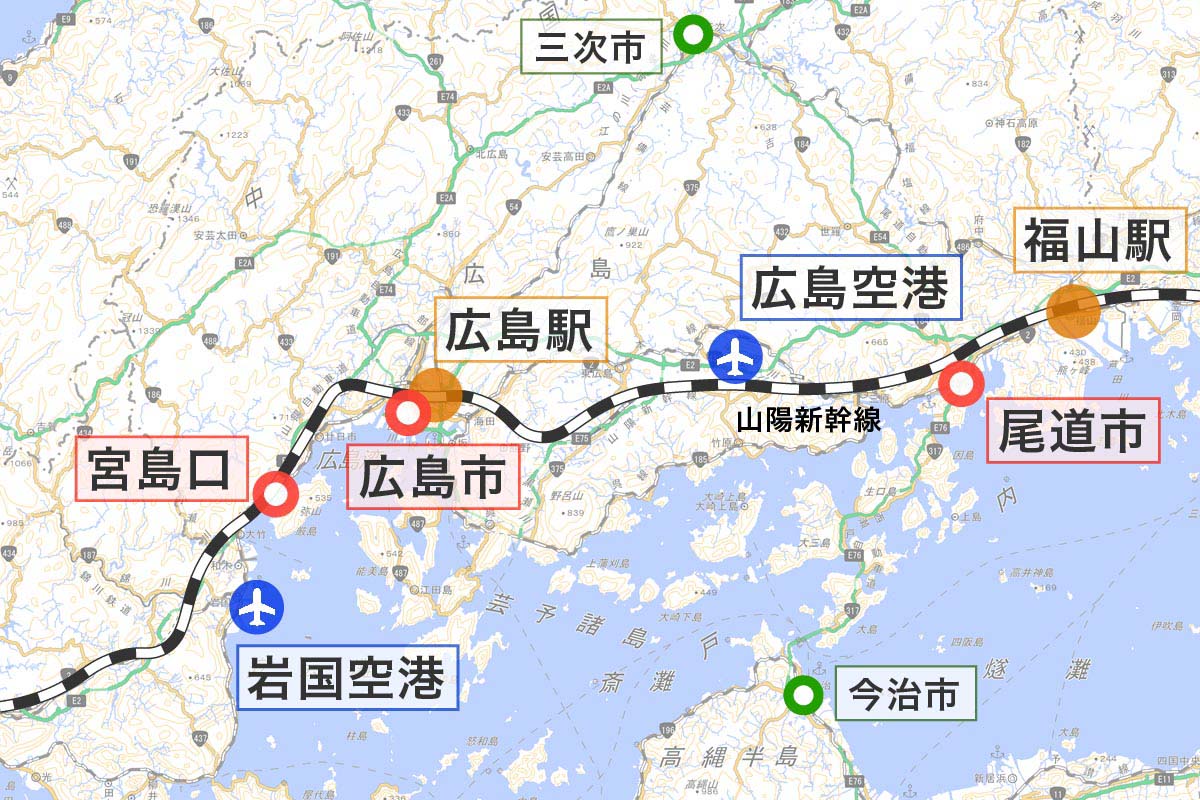 東京・新宿から広島各地までのオススメ移動手段まとめ｜飛行機・新幹線・高速バス｜中四国大好きサイト